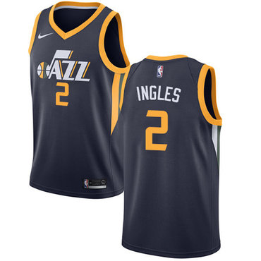 Utah Jazz #2 Joe Ingles Navy Swingman Icon Edition Jersey - Zenithce