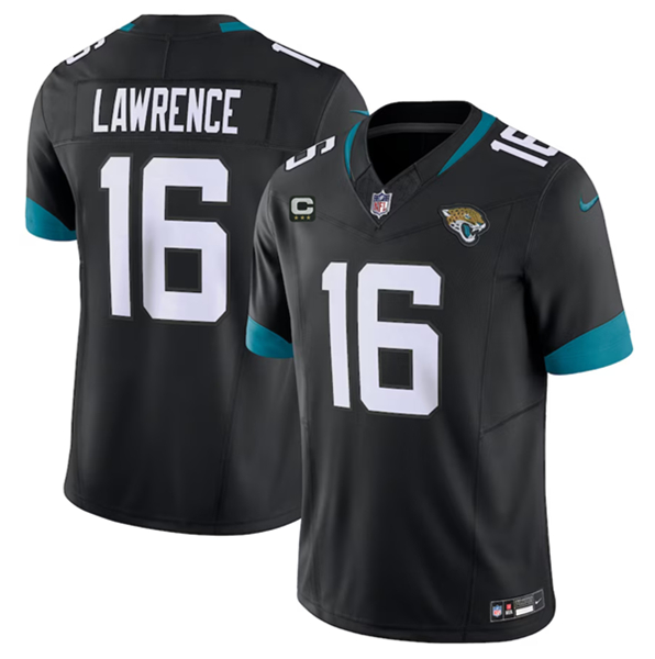 Jacksonville Jaguars #16 Trevor Lawrence Black 2023 F.U.S.E With 3-Star C Patch Vapor Untouchable Limited Stitched Jersey - Zenithce
