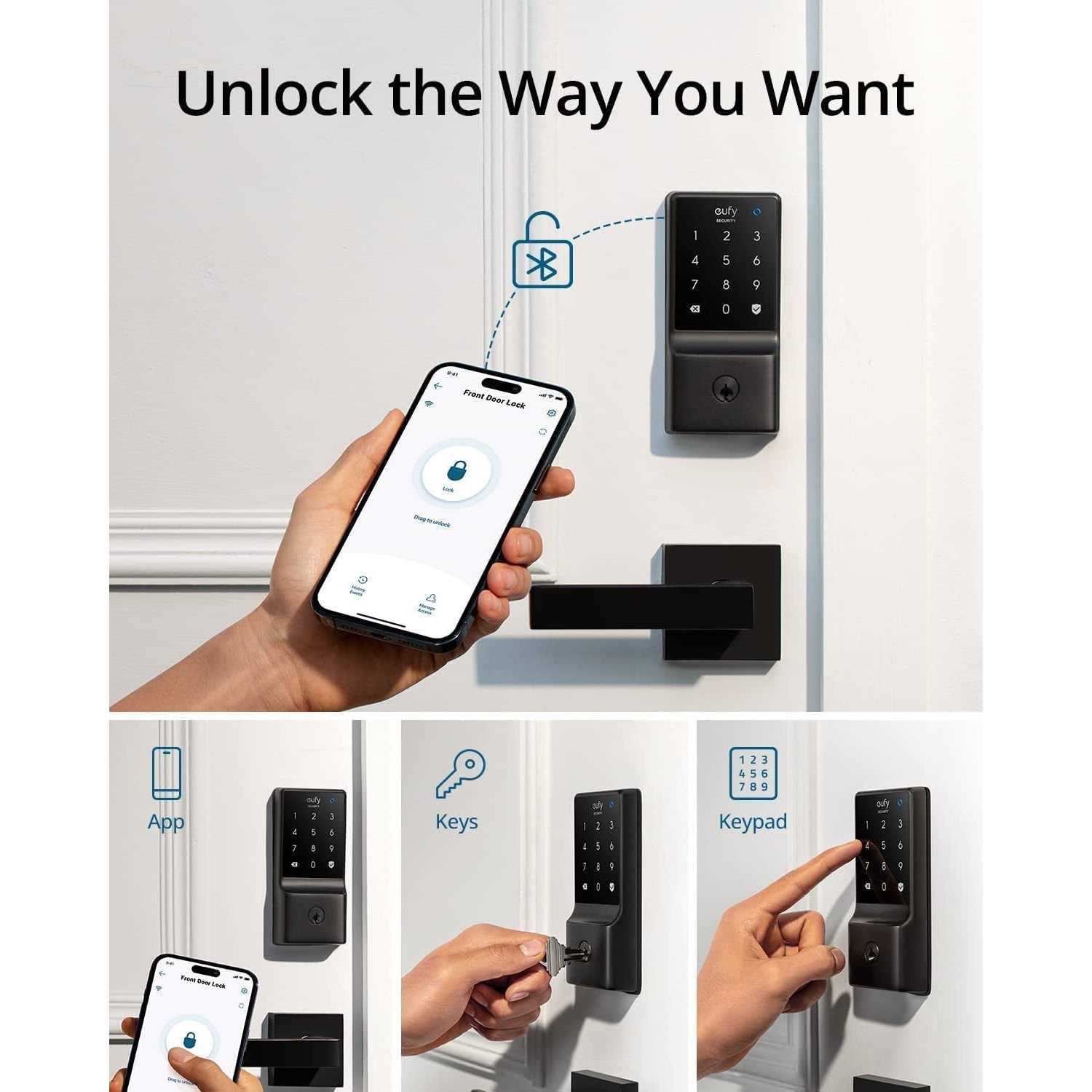 eufy Security C210 Smart Lock 5-in-1 Keyless Entry Door Lock - Zenithce