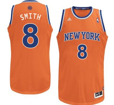 New York Knicks #8 J.R. Smith Orange Swingman Jersey - Zenithce