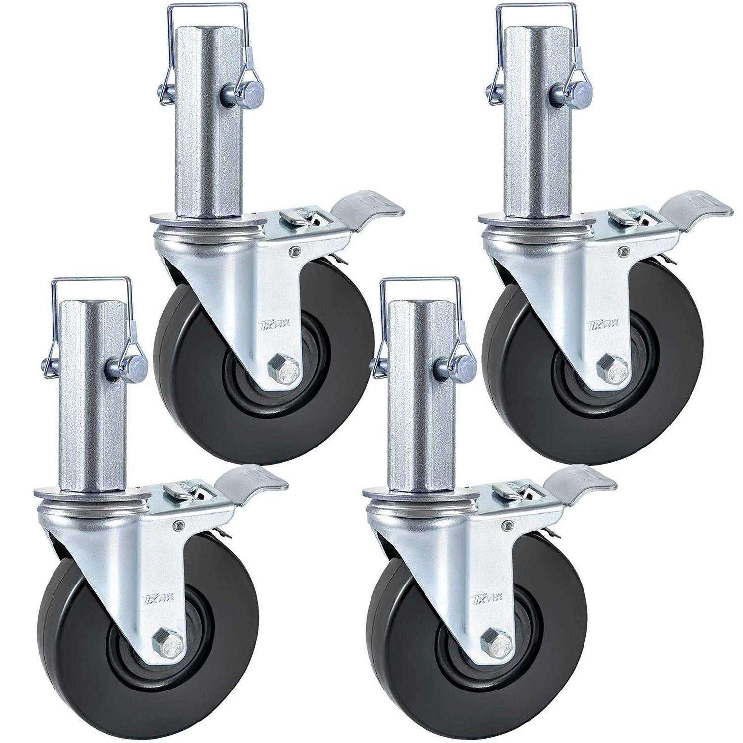 VEVOR 5 Scaffolding Swivel Caster with Dual Locking Stem JLTX13-5-4XJL32FGV0 - Zenithce