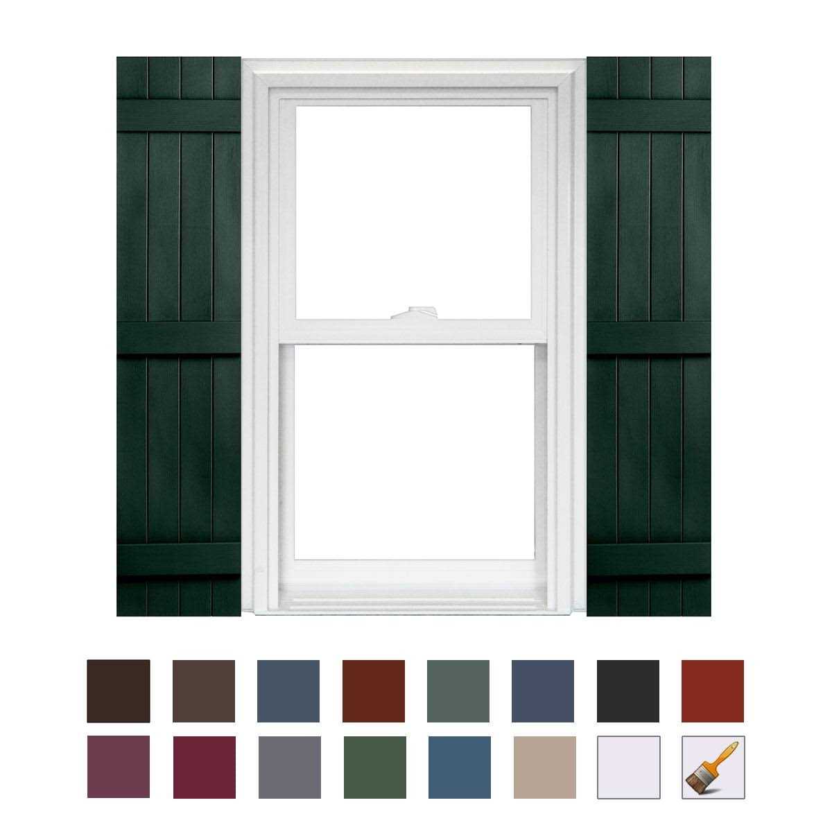 Homeside 4 Board and Batten Joined Vinyl Shutters In Stock Now - Zenithce