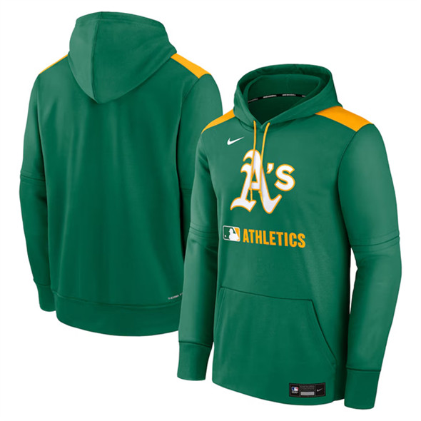 Oakland Athletics Kelly Green Collection Performance Pullover Hoodie - Zenithce