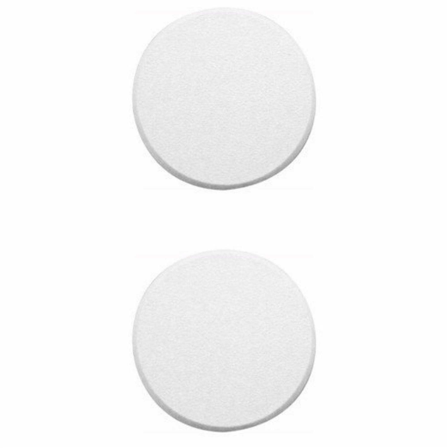 Wideskall White Round Door Knob Wall Shield Self Adhesive Protector - Zenithce