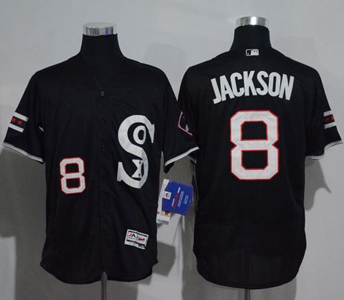White Sox #8 Bo Jackson Black New Flexbase Authentic Collection Stitched Jersey - Zenithce