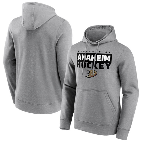 Anaheim Ducks Grey Gain Ground Hoodie - Zenithce