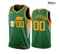 Utah Jazz 00 Jordan Clarkson Green Swingman 2020 21 Earned Edition Jersey - Zenithce