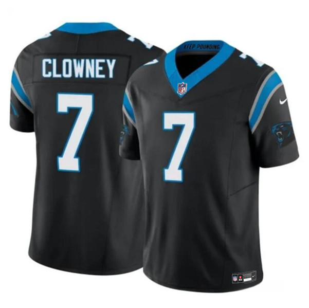 Carolina Panthers #7 Jadeveon Clowney Black 2024 F.U.S.E. Vapor Limited Stitched Jersey - Zenithce
