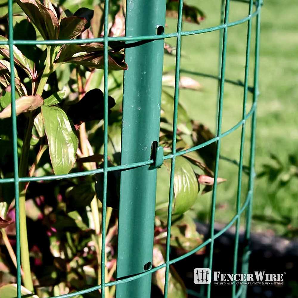 Fencer Wire 16 Gauge Green Vinyl Coated Welded Wire Mesh Size 2 Inch X 3 Inch - Zenithce