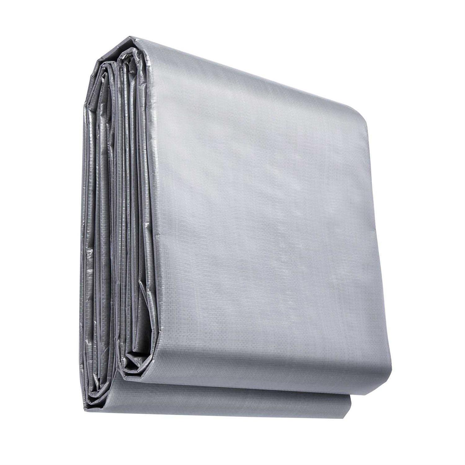 VEVOR Tarp Waterproof Mil Plastic Poly Tarp Cover Multi Purpose Tear UV and Temperature Resistant Outdoor Tarpaulin - Zenithce