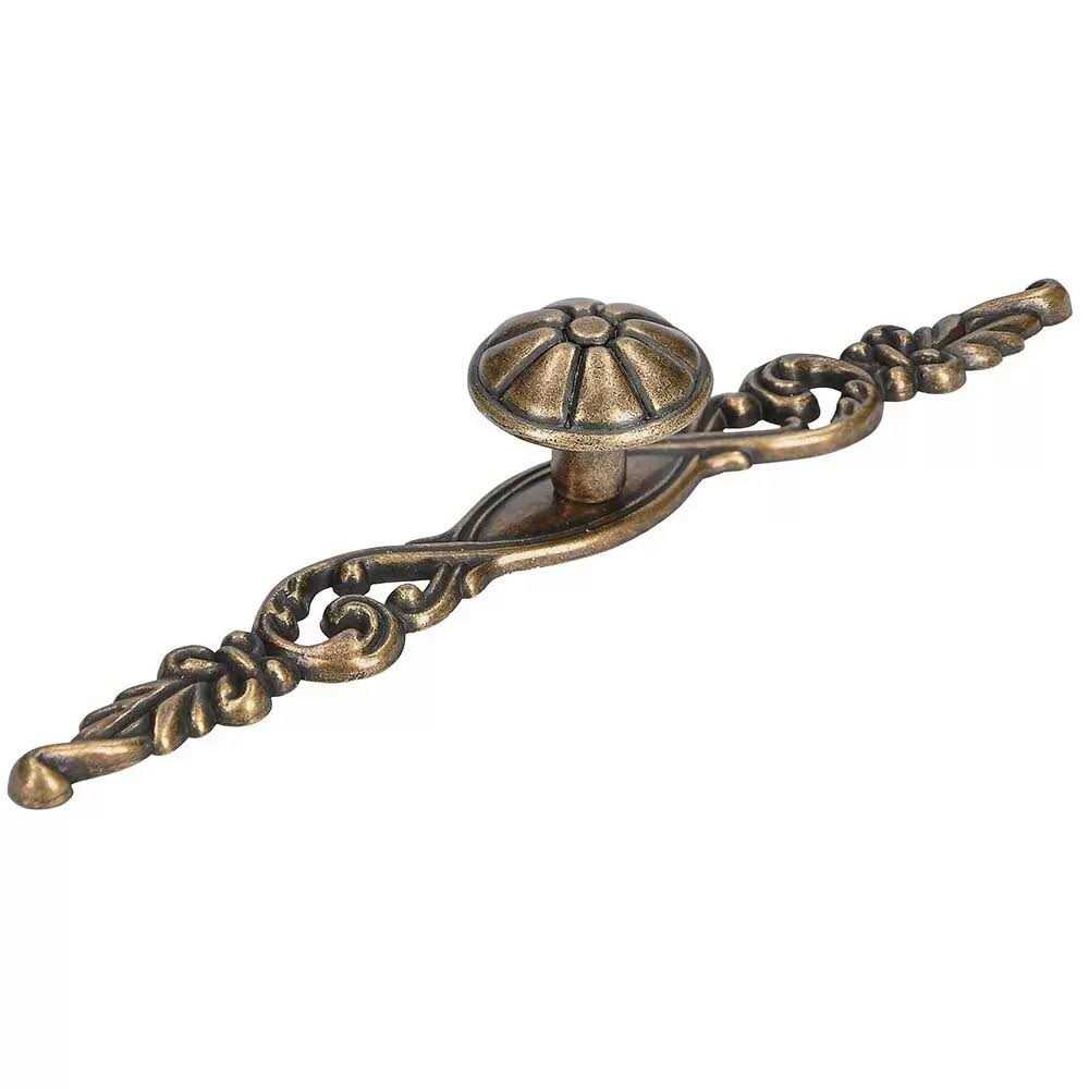 Siro Designs Traditional Drop Pull in Antique Brass 926-107ZN10 - Zenithce