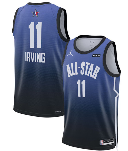 2023 All-Star #11 Kyrie Irving Blue Game Swingman Stitched Jersey - Zenithce