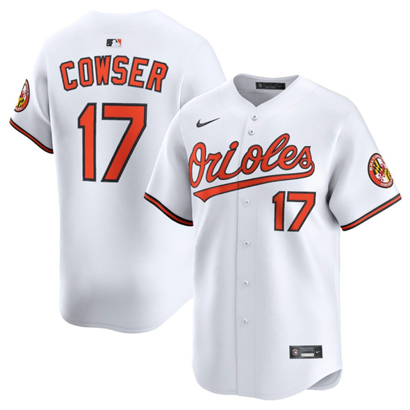 Baltimore Orioles #17 Colton Cowser White 2025 Home Limited Stitched Jersey - Zenithce