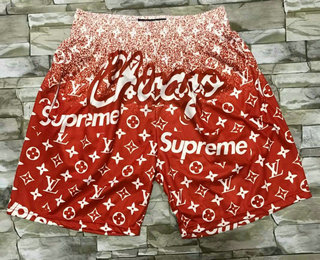 Chicago Bulls Red Fashion Hardwood Classics Soul Swingman Throwback Shorts - Zenithce