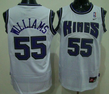 Sacramento Kings #55 Jason Williams White Swingman Jersey - Zenithce