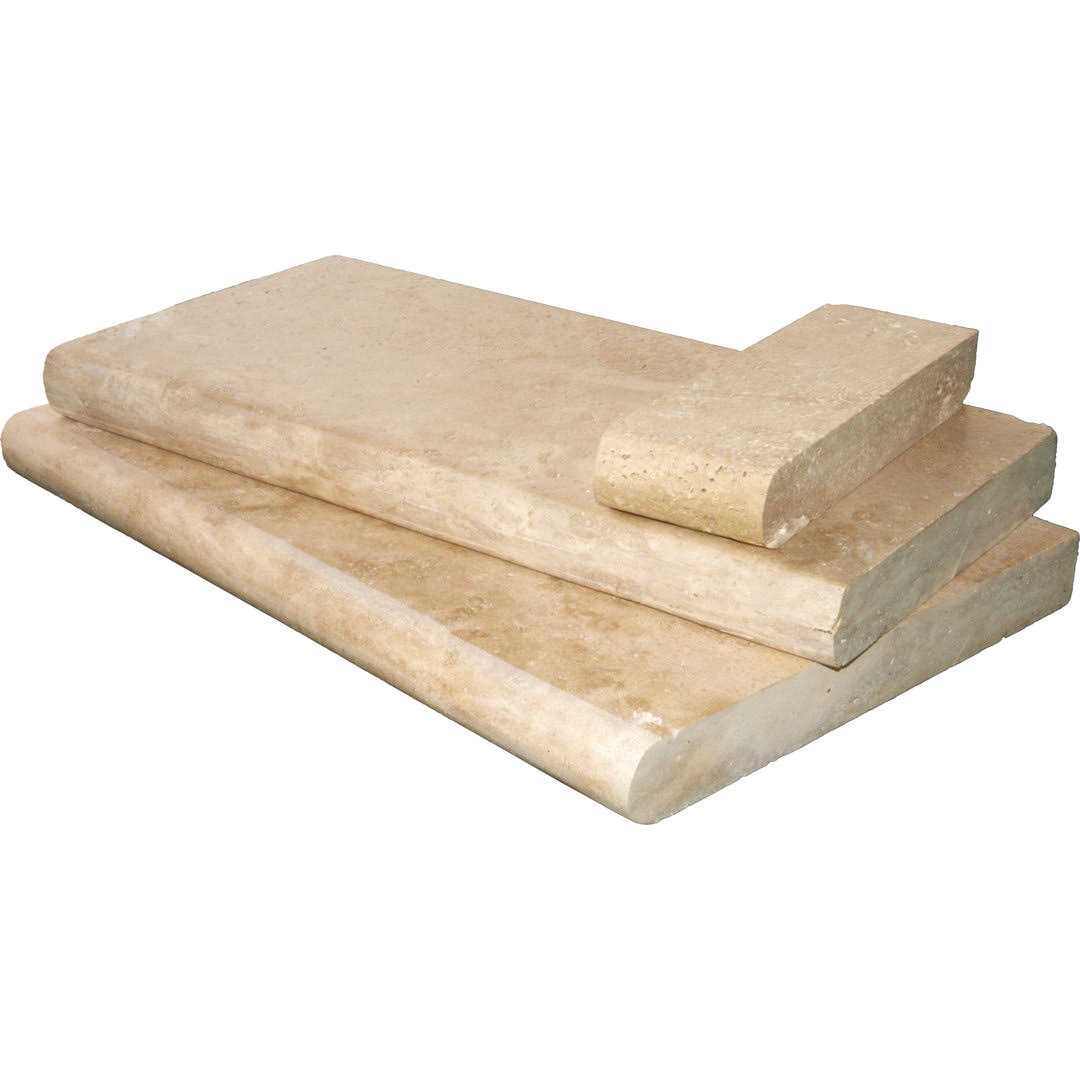 Tuscany Travertine Brushed Coping in Beige MSI - Zenithce