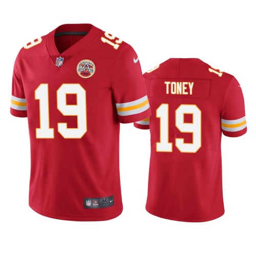 Kansas City Chiefs #19 Kadarius Toney Red Vapor Untouchable Limited Stitched Jersey - Zenithce