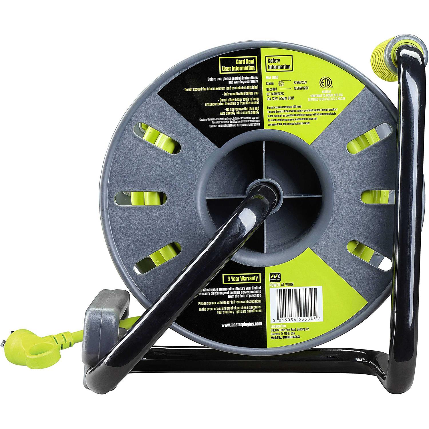 Masterplug 40-ft PVC Cord Reel - Zenithce