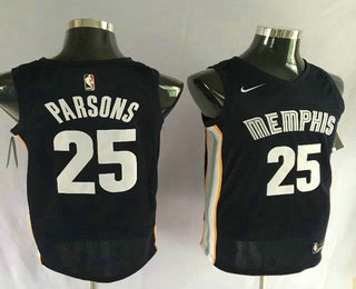 Memphis Grizzlies #25 Chandler Parsons New Navy Blue 2017-2018 Swingman Stitched Jersey - Zenithce