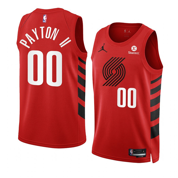 Portland Trail Blazers #00 Gary Payton II 2022-23 Red Statement Edition Swingman Stitched Jersey - Zenithce
