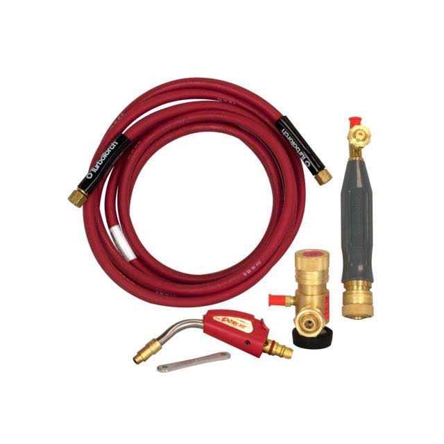 TURBOTORCH 0386-0832 PL-5ADLX-MC Self-Lighting Torch Kit, Air Acetylene, Extreme Swirl Technology, Soft Solder to 4, Silver Braze to 2, Includes - Zenithce