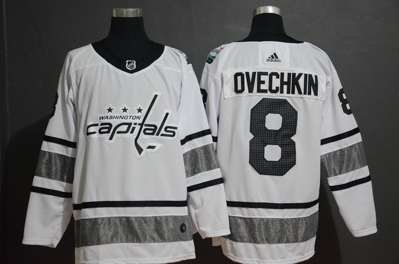 Washington Capitals #8 Alexander Ovechkin White 2019 All-Star Game Jersey - Zenithce