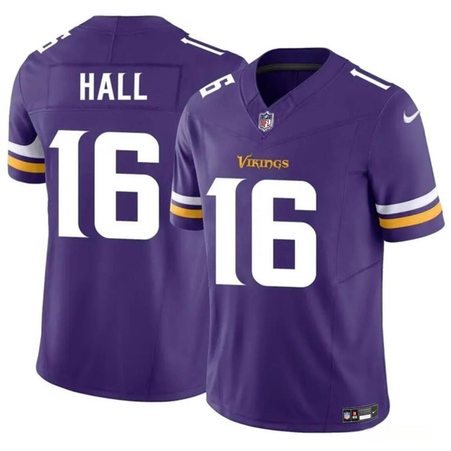 Minnesota Vikings #16 Jaren Hall Purple 2023 F.U.S.E. Vapor Untouchable Limited Stitched Jersey - Zenithce