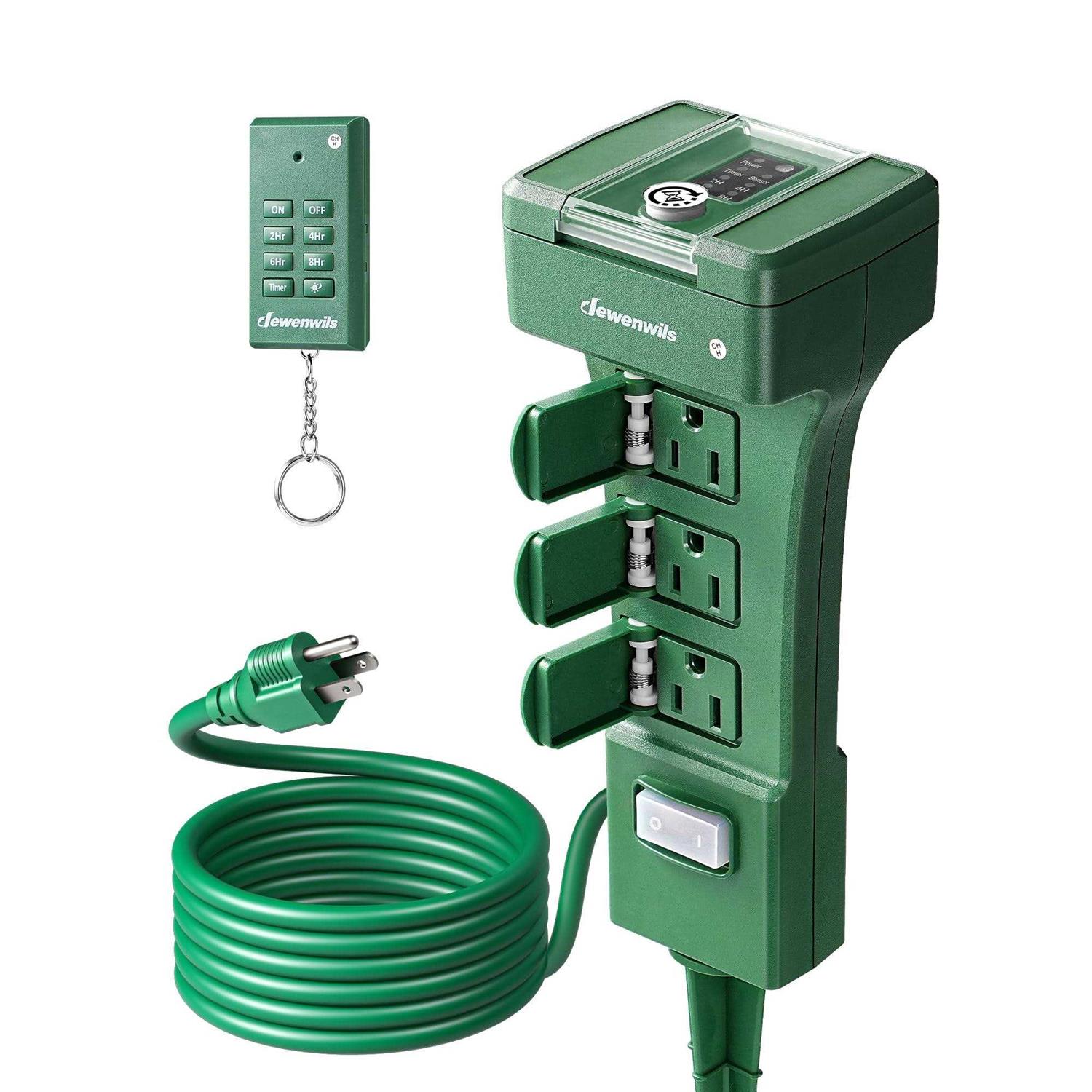 DEWENWILS Outdoor Extension Cord 3 Prong Outlets Plugs - Zenithce