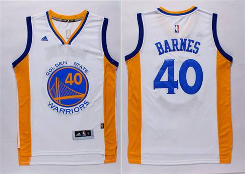Golden State Warriors #40 Harrison Barnes Revolution 30 Swingman 2014 New White Jersey - Zenithce