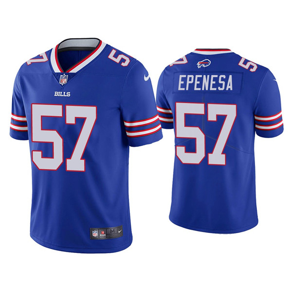 Buffalo Bills #57 A.J. Epenesa Blue Vapor Untouchable Limited Stitched Jersey - Zenithce