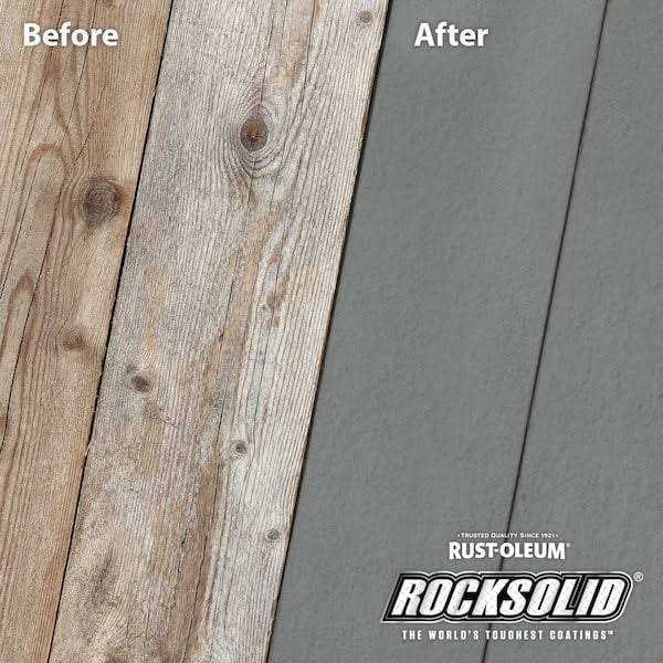 Rust-Oleum RockSolid 4 gal Exterior 20X Deck Resurfacer - Zenithce