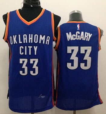 Oklahoma City Thunder #33 Mitch McGary Blue Swingman Jersey - Zenithce