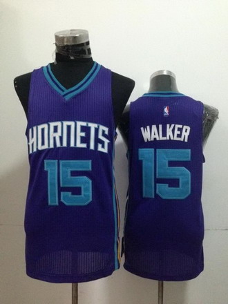 Charlotte Hornets #15 Kemba Walker Purple Swingman Jersey - Zenithce