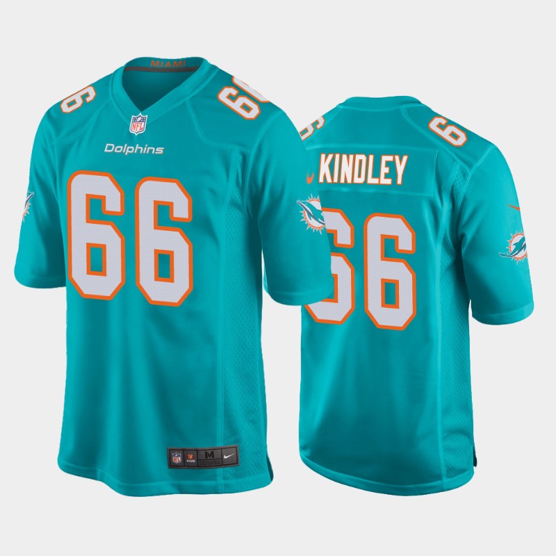 Miami Dolphins #66 Solomon Kindley 2020 Aqua Stitched Jersey - Zenithce