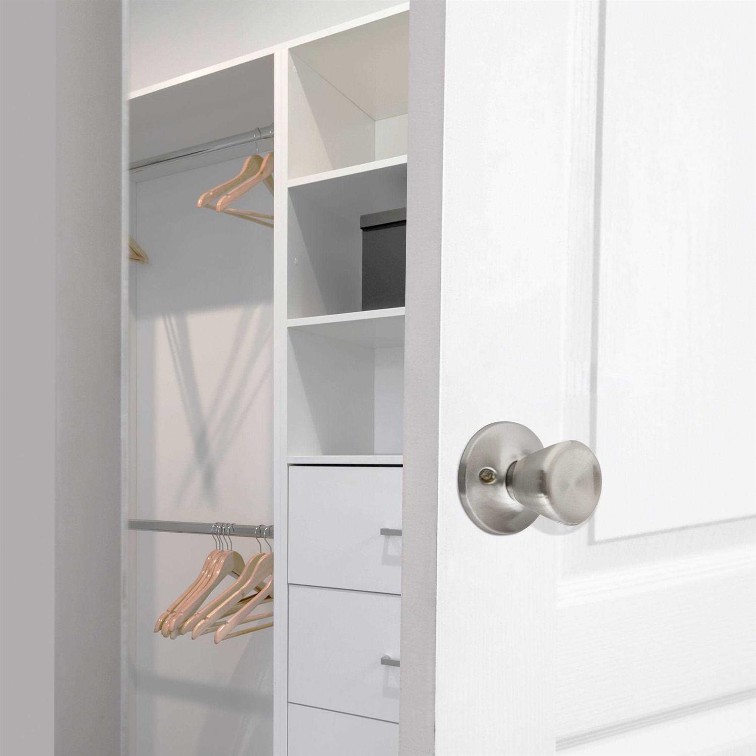 Design House 728006 Stratford 6-Way Universal Privacy Door Knob - Zenithce