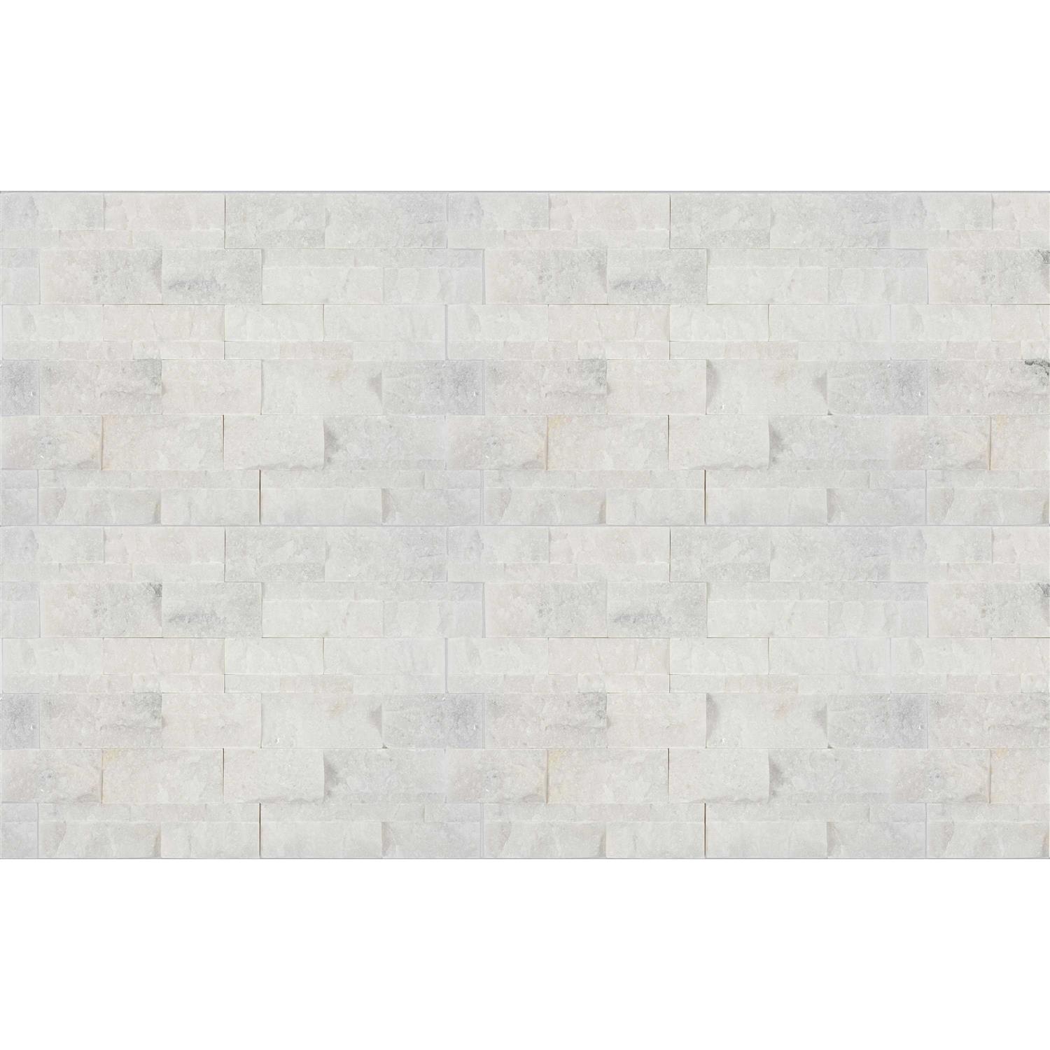 Satori Nero Polished 12-in x 12-in Polished Natural Stone Marble Brick Marble Look Wall Tile 1001-0163-0 - Zenithce