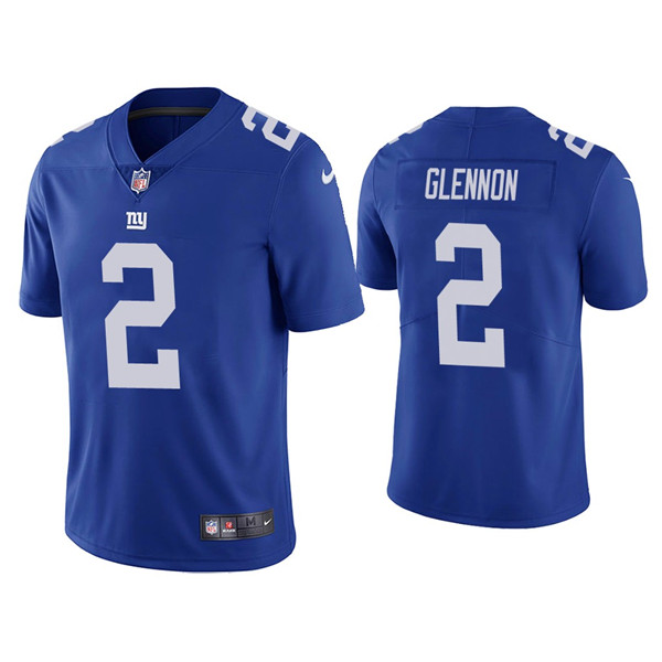 New York Giants #2 Mike Glennon Blue Vapor Untouchable Limited Stitched Jersey - Zenithce