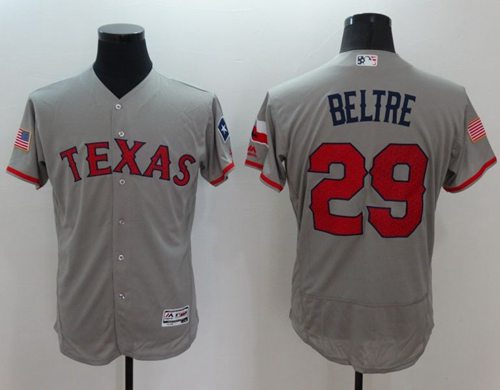 Rangers #29 Adrian Beltre Grey Fashion Stars Stripes Flexbase Authentic Stitched Jersey - Zenithce