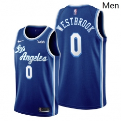 Lakers Russell Westbrook 2021 trade blue classic edition jersey - Zenithce