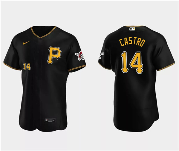 Pittsburgh Pirates #14 Rodolfo Castro Black Flex Base Stitched Jersey - Zenithce