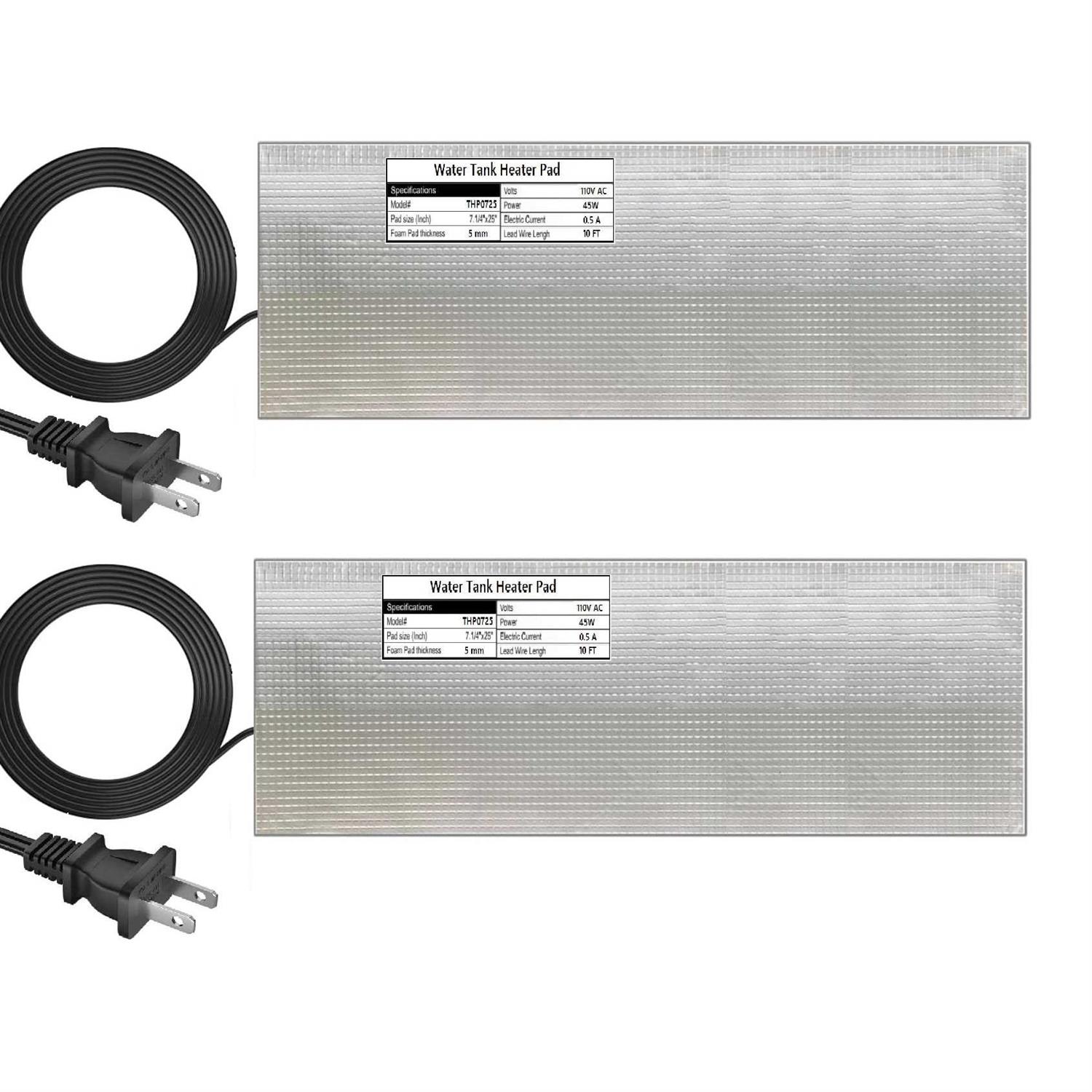 H&g lifestyles Rv Holding Tank Heater Pad Use with Up to 50 Gallons Fresh Water 120v Holding Tank Heating Pad with Constant temperature - Zenithce