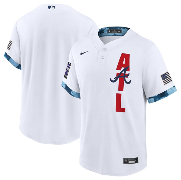 Atlanta Braves Blank 2021 White All-Star Cool Base Stitched Jersey - Zenithce