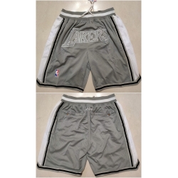 Los Angeles Lakers Gray Shorts Run Small - Zenithce
