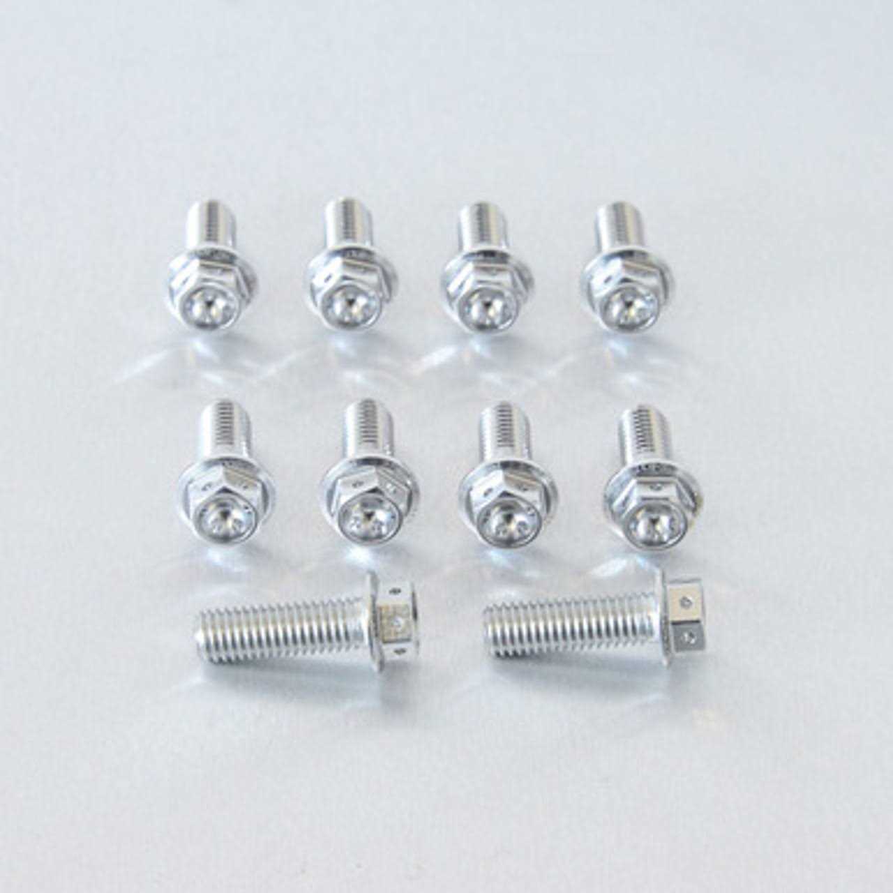 Pro-Bolt Aluminum Flanged Hex Head Bolt Race Spec Etched Pack x10 - Zenithce