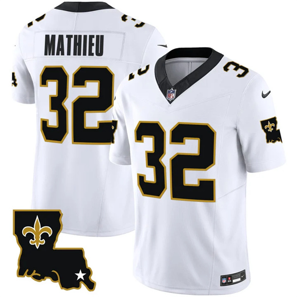New Orleans Saints #32 Tyrann Mathieu White 2023 F.U.S.E. 1987 Legacy Vapor Stitched Jersey - Zenithce