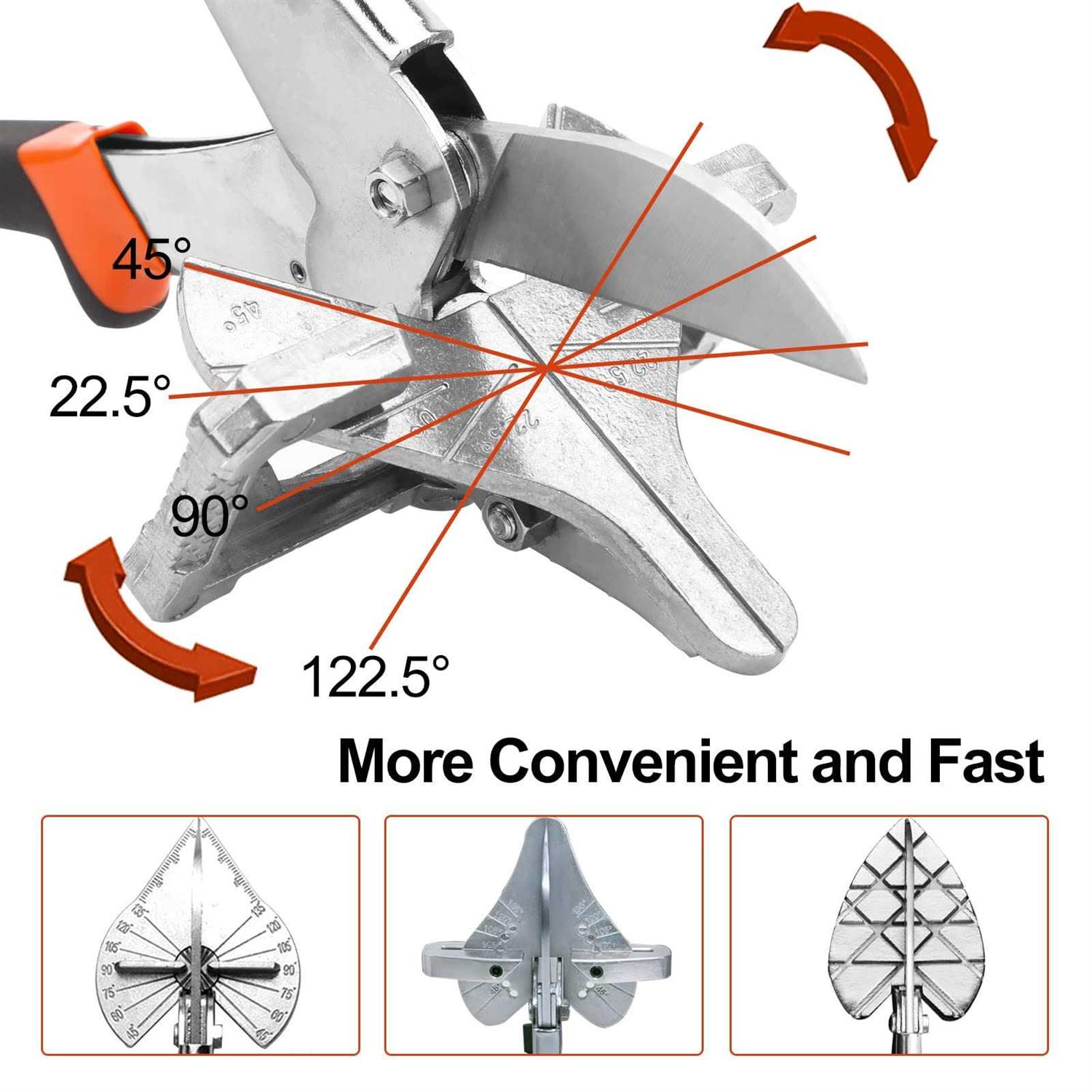 Miter Saw Protractor,Aluminum Protractor Angle Finder with Level Gauge High Precision Laser Inside & Outside Miter Angle Finder for Angle Finder - Zenithce
