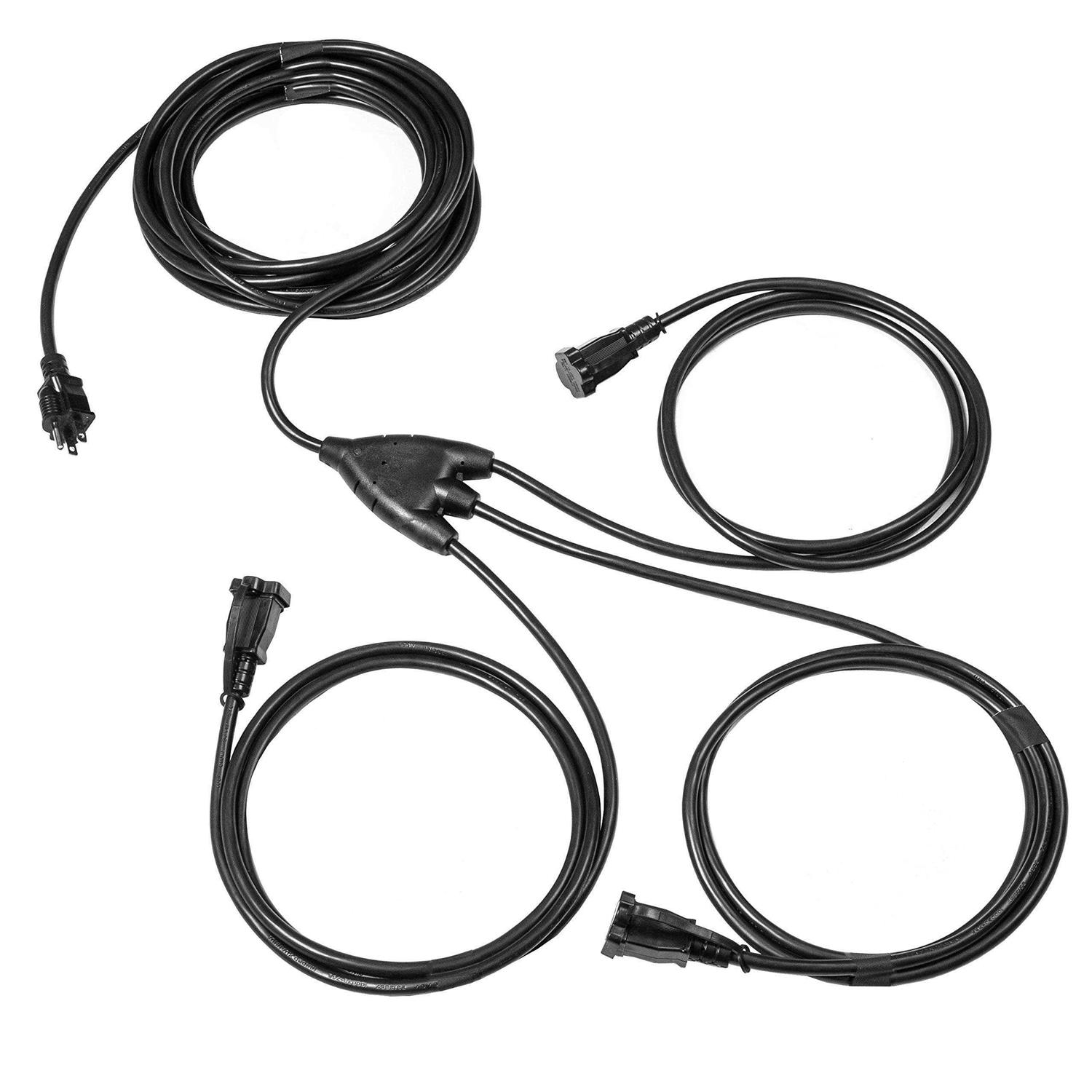 Iron Forge Cable 1 to 3 Extension Cord Splitter Power Squid - Zenithce