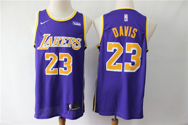 Lakers 23 Anthony Davis Purple Swingman Jersey - Zenithce