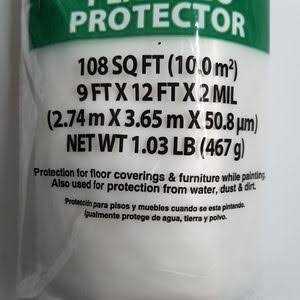 Husky 9′ x 12′ 0.31-mil High Density Drop Cloth - Zenithce