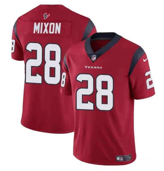 Houston Texans #28 Joe Mixon Red Vapor Untouchable Stitched Jersey - Zenithce